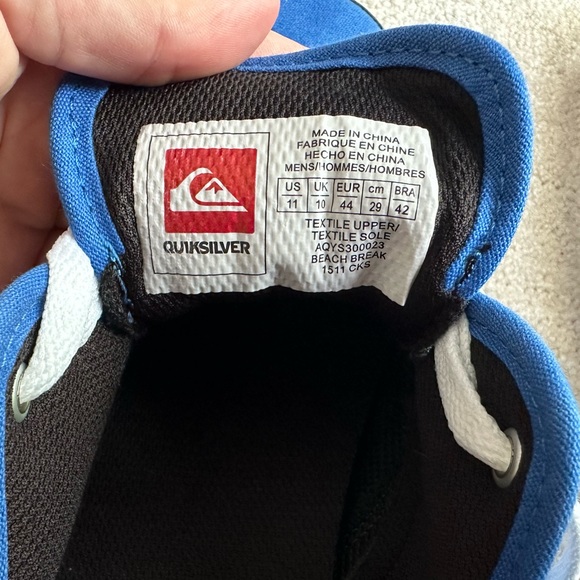 Blue Quiksilver Sneakers - Men’s Size 11 - Picture 7 of 9
